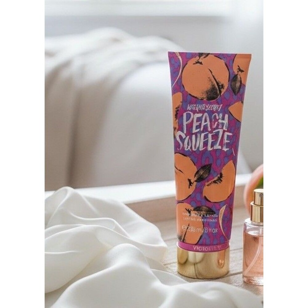 VICTORIA'S SECRET PEACH SQUEEZE BODY LOTION 8 OZ ~ Hydration + Moisturizing